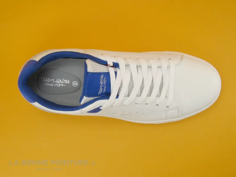 Teddy Smith Junior Basket Shoes - Blanc Bleu Royal Gris - Junior City Basket 71786 Junior City Basket - Purchase.