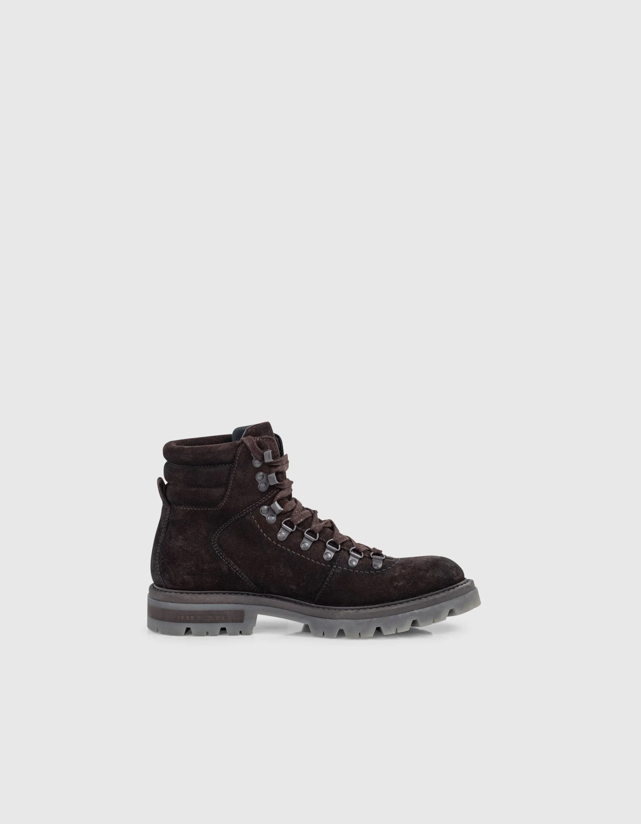 Men's Mountain-Inspired Dark Chocolate Suede Leather Boots