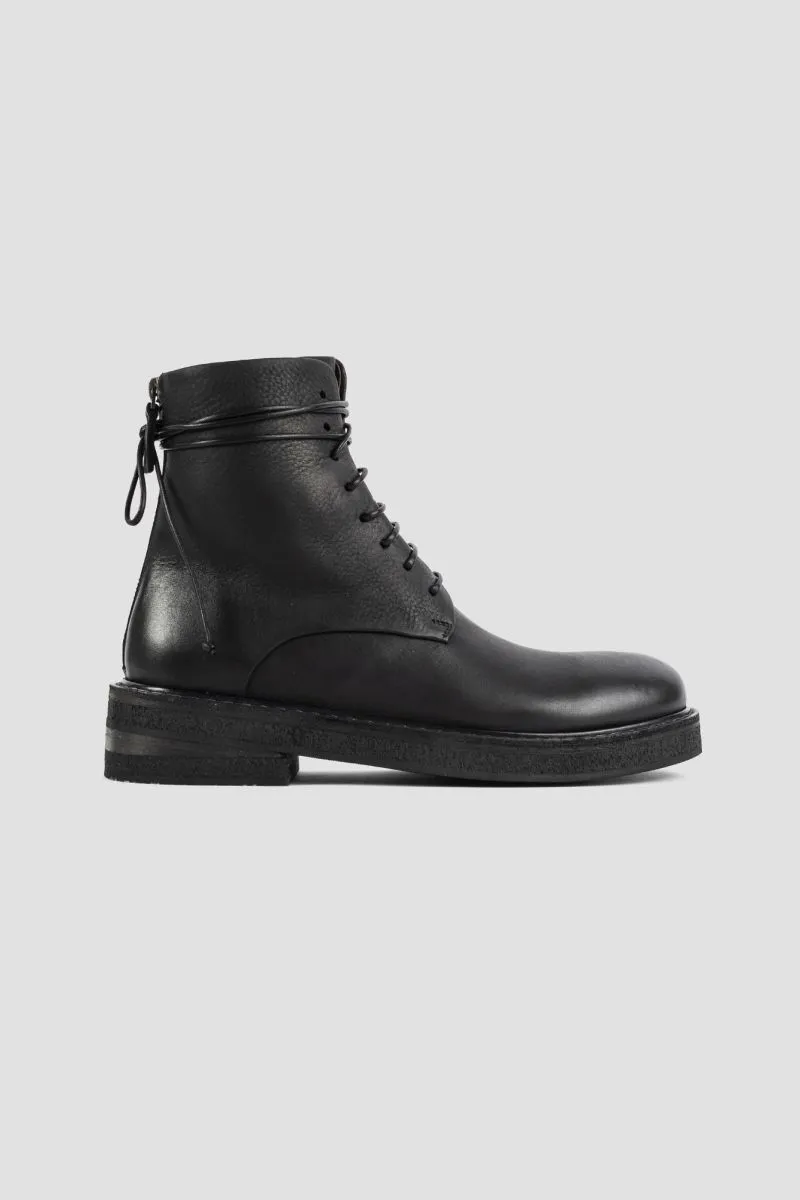 Boots PARRUCCA à lacets en cuir noir