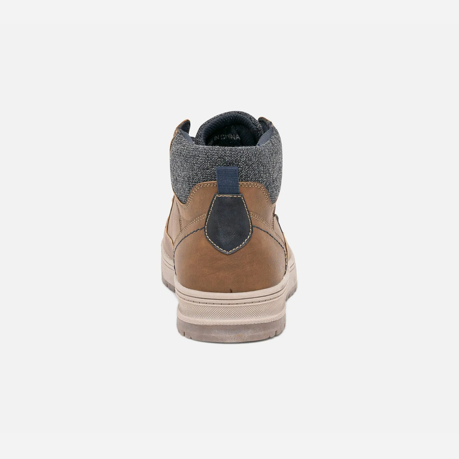 Boots à lacet marron avec col textile - Baskets / Tennis Homme | ERAM