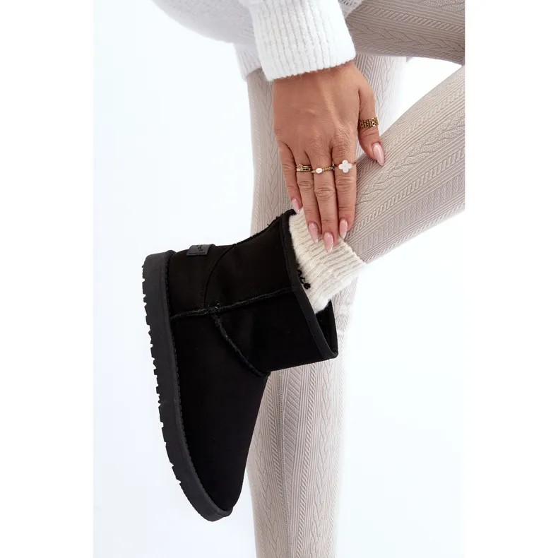 Bottes de neige Cross Jeans pour femmes MM2R4024 Noir le noir
