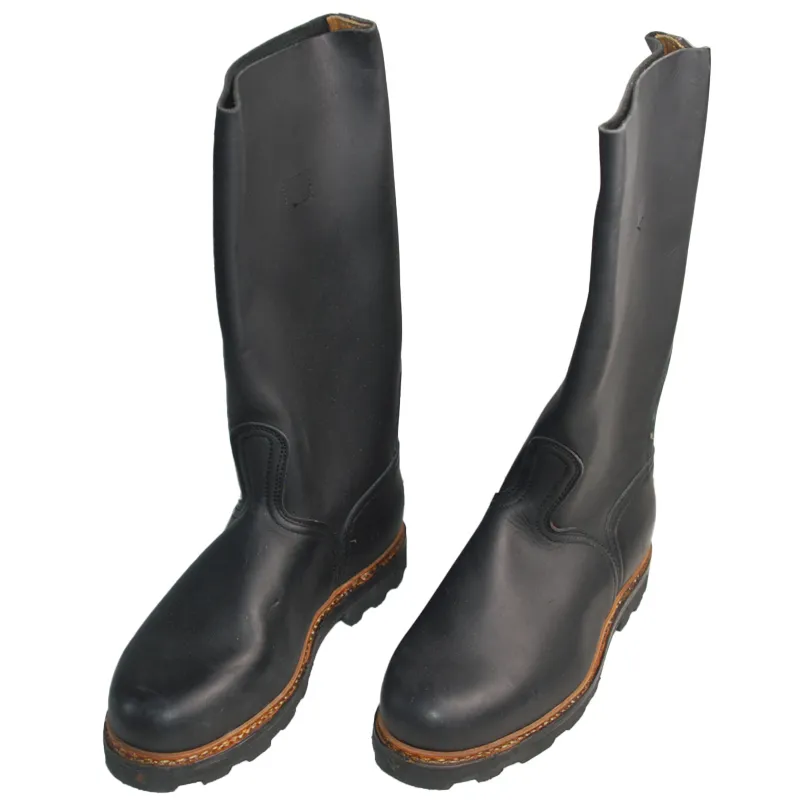 Bottes de sécurité cuir (Pompier ?) T.46 PARACHOC