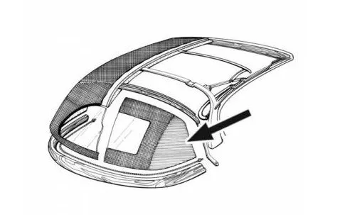 Bourre de Capote Ghia Cabriolet 57-69