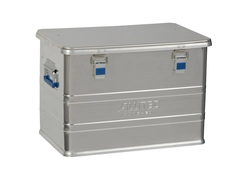 Box en aluminium Comfort, sans coins d'empilage, volume de 73 litres