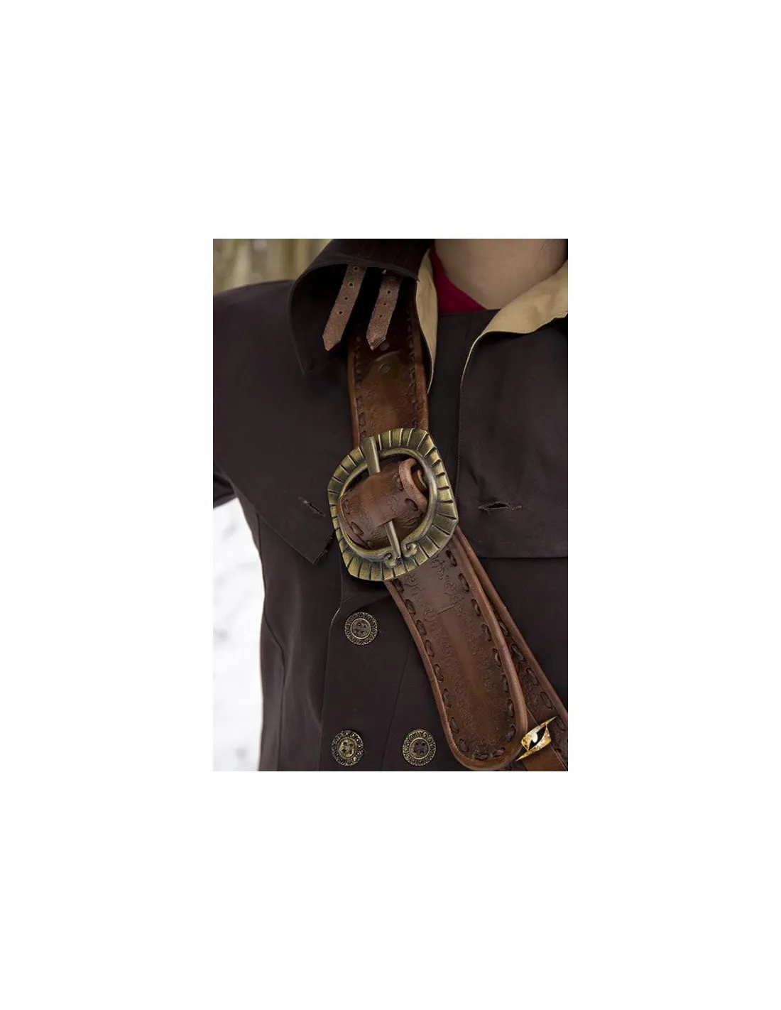 Brown Leather Pirate Shoulder Bag ⚔️ Sword Shop