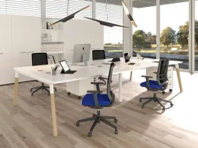 Bureau bench 4 personnes Trevis - Exmob