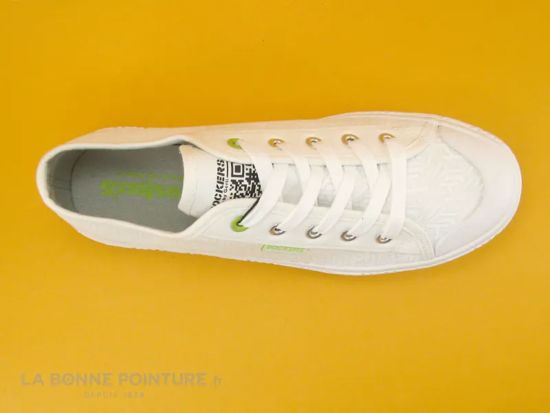 Buy Dockers Women's Canvas Shoes, Dockers 52SL202 Sale - Off-White Canvas Women's Sneakers.