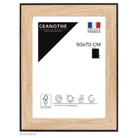 Cadre rectangulaire 50x70 cm newton noir