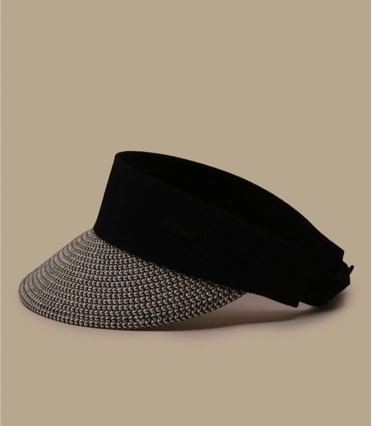 Casquette visière femme noire paille - Vesder Visor black Barts - Headict