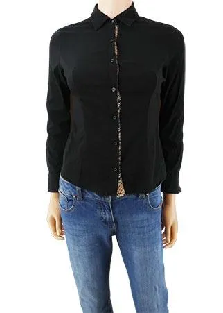 Chemise manches longues-Forget.me.not--Noir-34 - S-Féminin