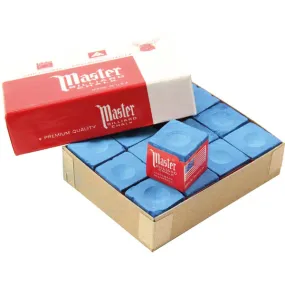 Craie Master Sky Blue boîte de 12 – France Pool Shop