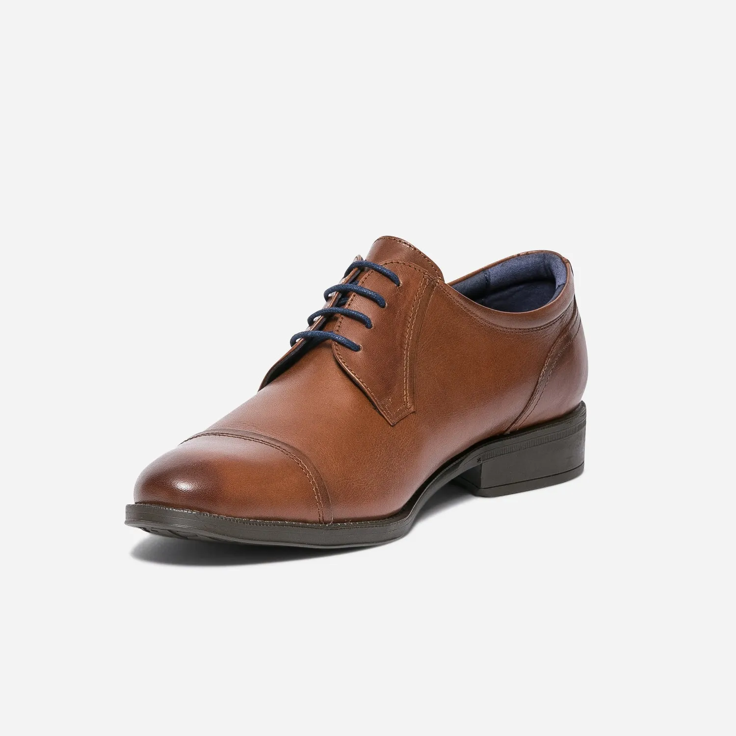 Derby FLUCHOS cognac leather - Men's dress shoes | ERAM