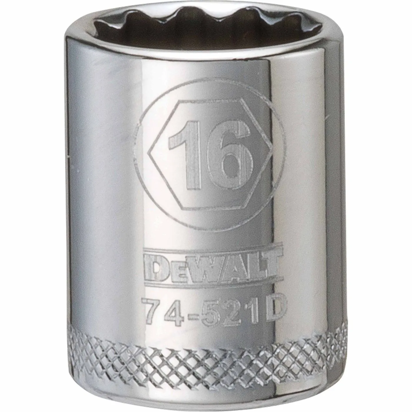 DeWALT DWMT74521OSP Douille 16mm x 12 pans courte à prise 3/8"
