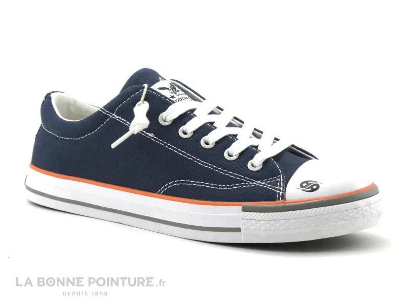 Dockers Junior Basket Sneakers Navy Blue Canvas Shoes - Buy Now!
