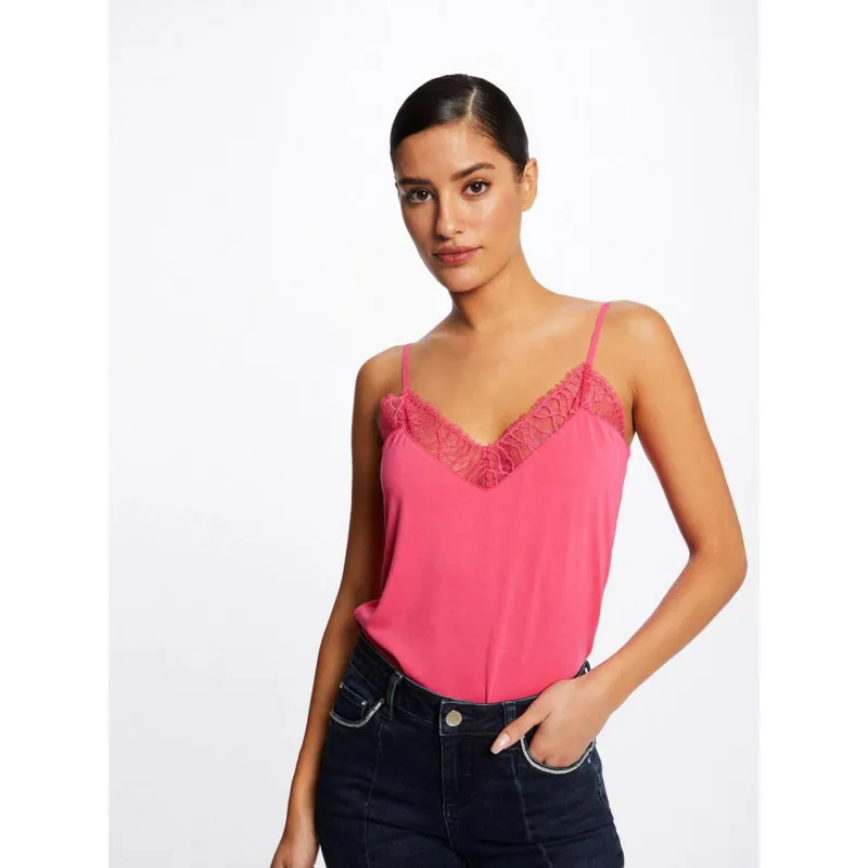 Débardeur dentelle mana noir femme - Vero Moda | wimod