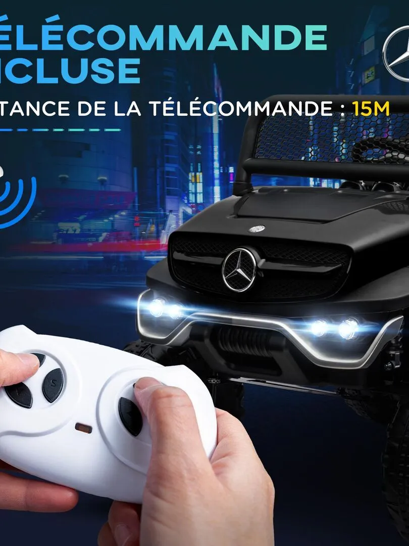 Electric 4x4 Kids Ride-On Car with Remote Control - Black
