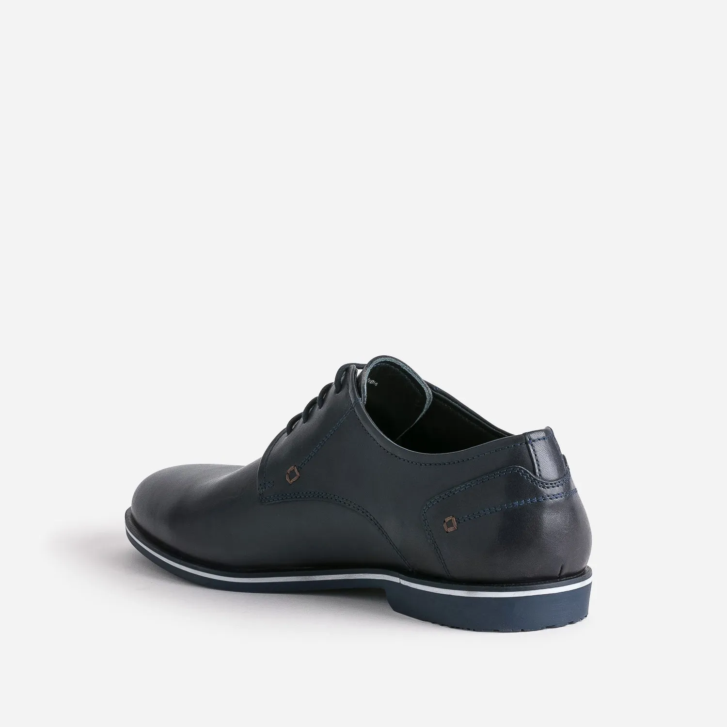 Eram Men's City Leather Derby - Marine