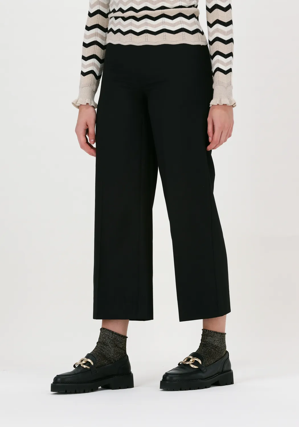 just female pantalon large watson trousers en noir