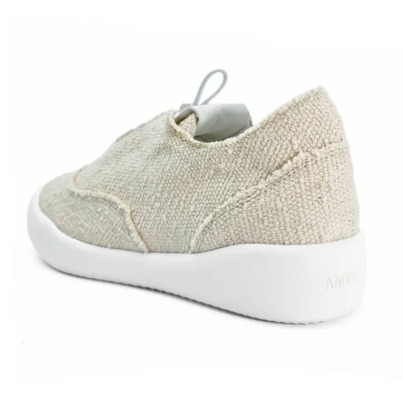 Beige leather and suede sneakers - Andia Fora - Shoes