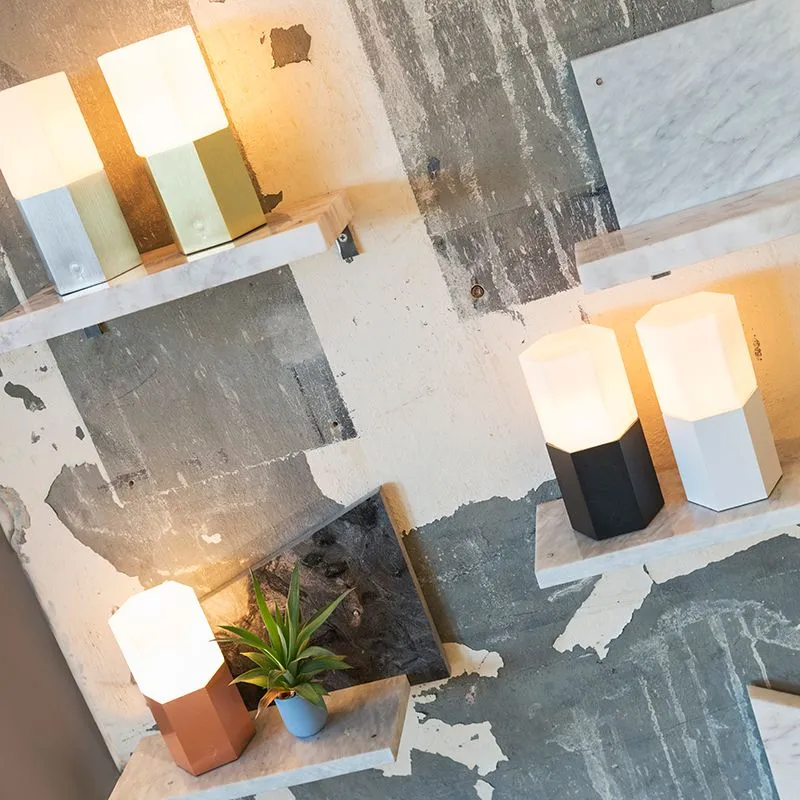 Lampe de table Hexagon blanc