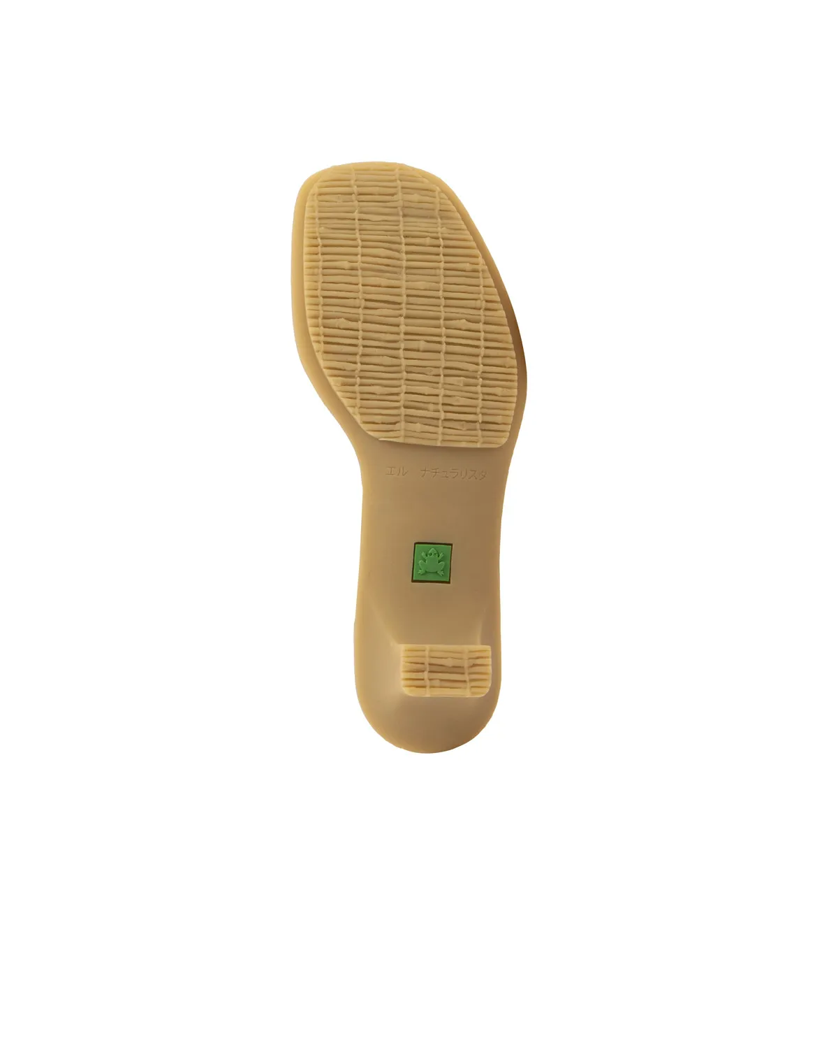 Leather t-strap sandals - Beige