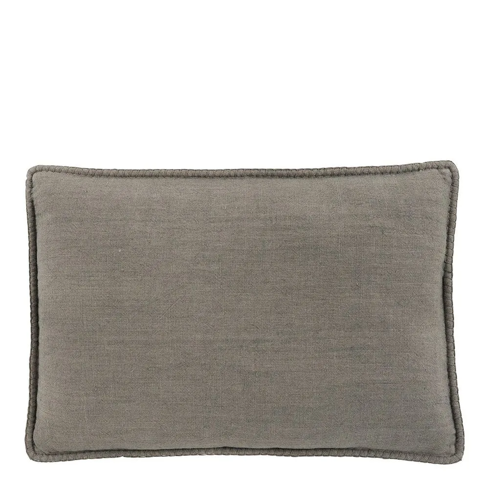 Louise linen cushion - gray