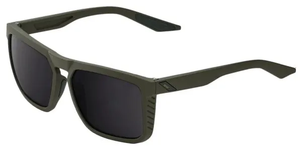 Lunettes 100% Renshaw Soft Tact Vert - Lentilles Miroir Noir
