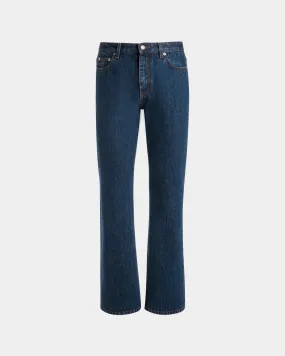 Medium Blue Cotton Denim Pants