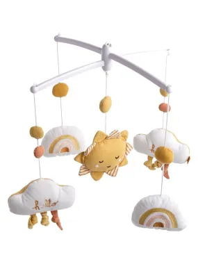 White Cotton Baby Musical Mobile - SAUTHON - White