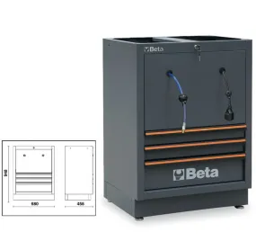 Module fixe pour ameublement C45PRO ACT BETA "045000247" de 3 tiroirs et 2 enrouleurs