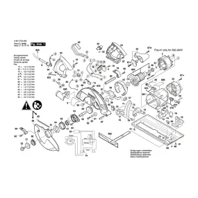 Pièces détachées Scie circulaire a main BOSCH GKS 85 3601E7A000