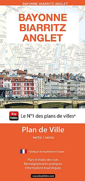 Biarriz Anglet Bayonne Map.