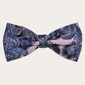 Pre-tied rose cashmere bow tie