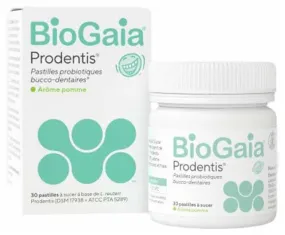 Prodentis - Pastilles Probiotiques Bucco-Dentaires Goût Pomme, 30 Pastilles à Sucer | Biogaia  - Parapharmacie Boticinal