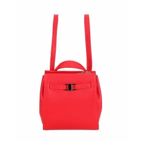Red Leather Backpack | 3 Suisses