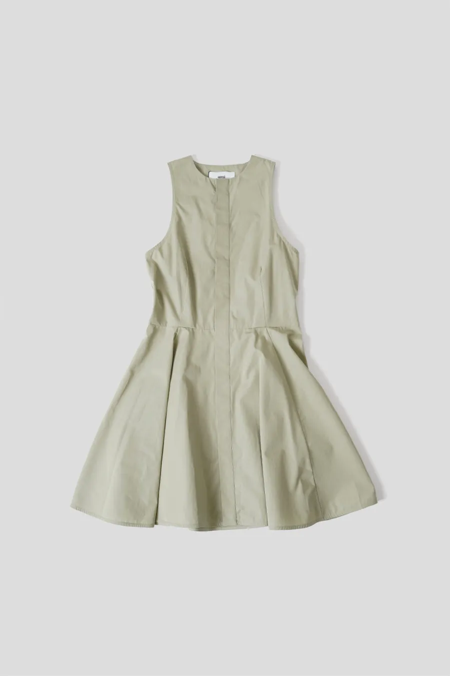 ROBE COURTE  GODET SAUGE