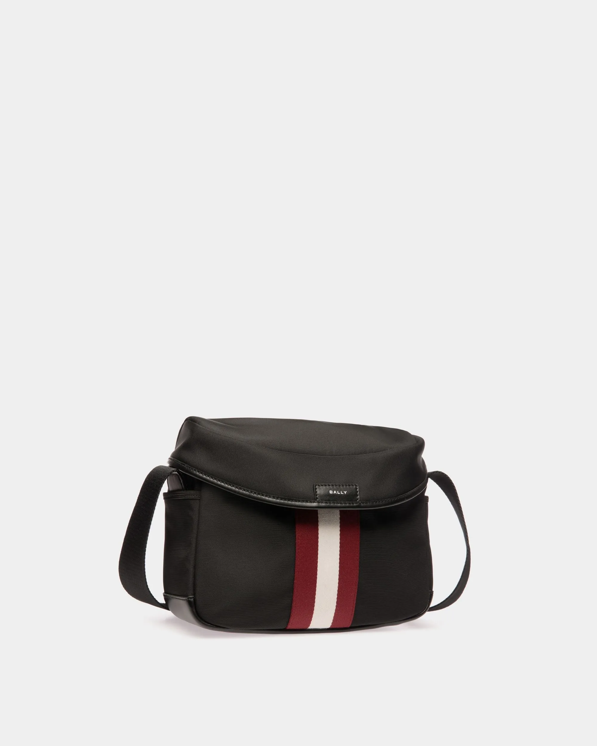 Nylon Black Shoulder Bag with Code