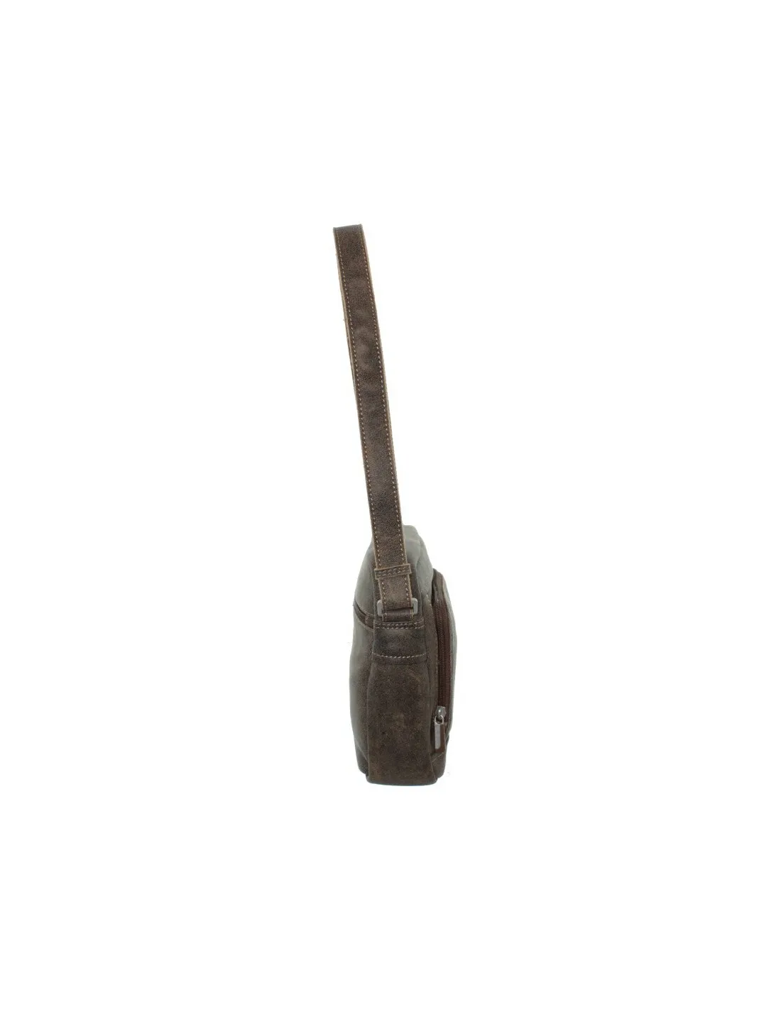 Brown Leather Crossbody Bag by Arthur et Aston Ref_AST36141-B-Brown.