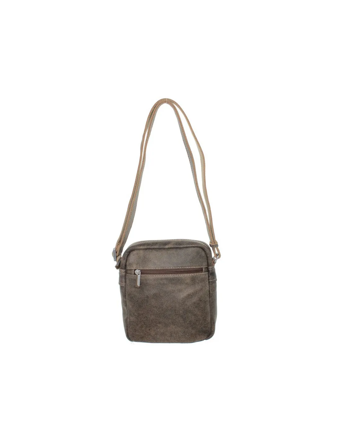 Brown Leather Crossbody Bag by Arthur et Aston Ref_AST36141-B-Brown.
