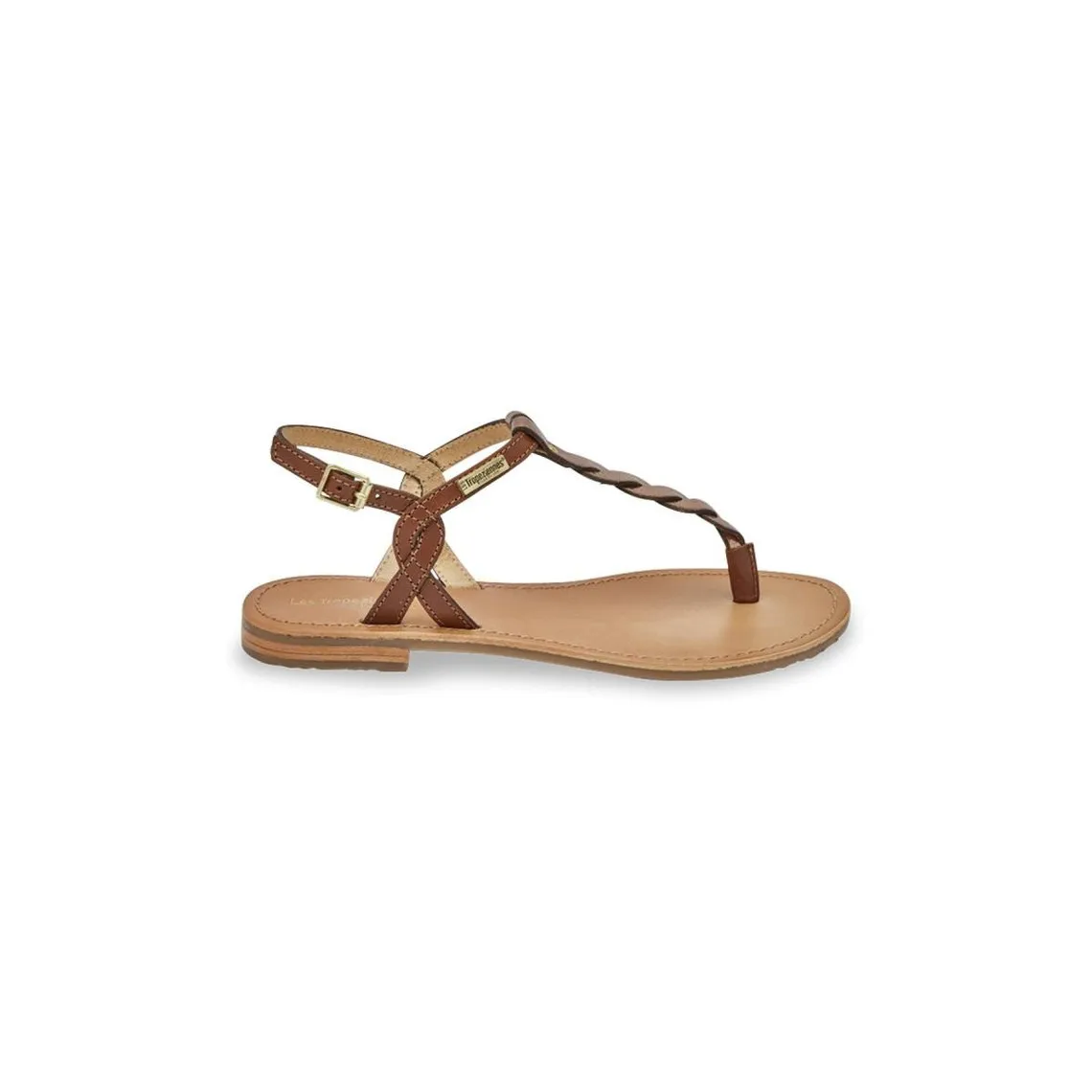 Sandals HAMSONG brown leather tan-rose | 3 Suisses