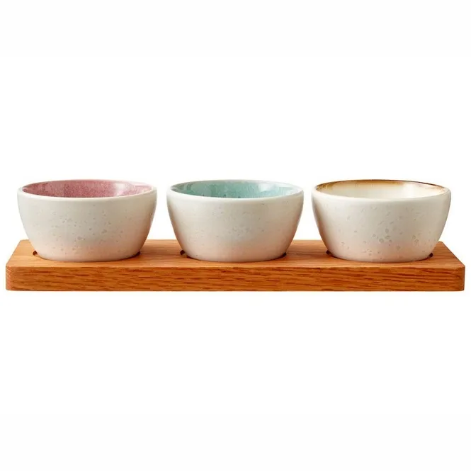 Set de Bols de Service Bitz Cabaret Matte cream assortiment (4-pièces)