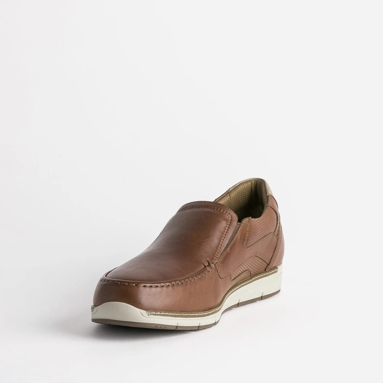 Cognac Leather Slip-on - Men's Dress Shoes FRANCE ARNO | ERAM