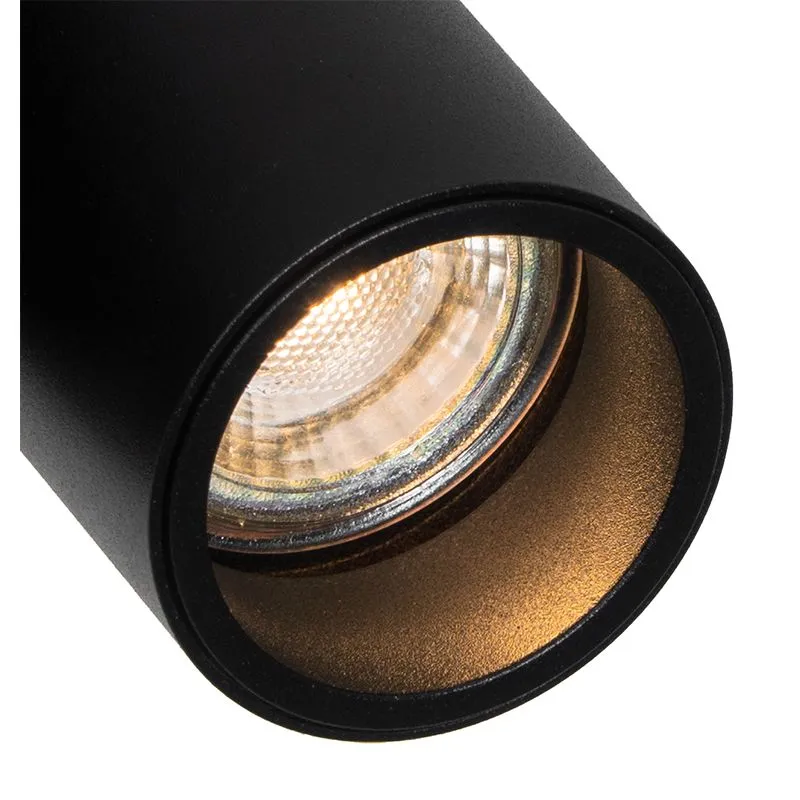 Spot design noir 2 lumières orientable - Michael