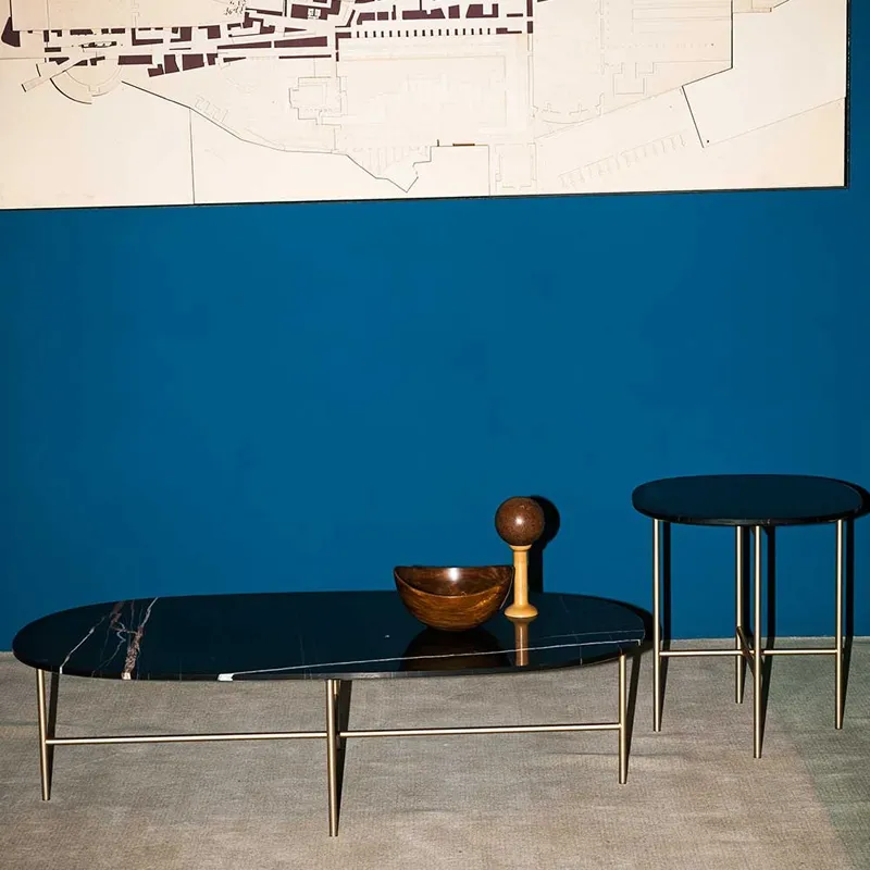 Table basse     SOAP Marbre Sahara noir           TACCHINI
