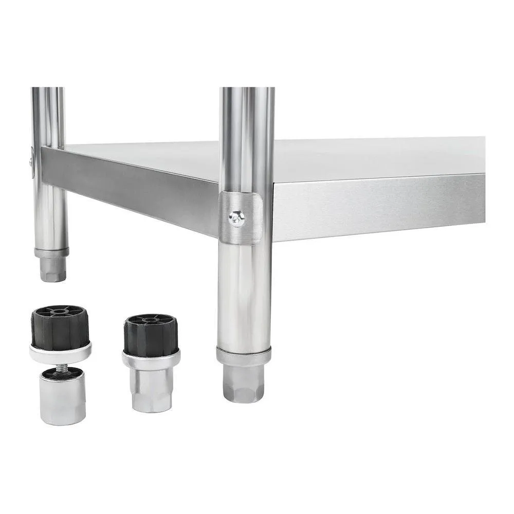 Table de travail cuisine professionnelle acier inox 100x60cm 90 kg