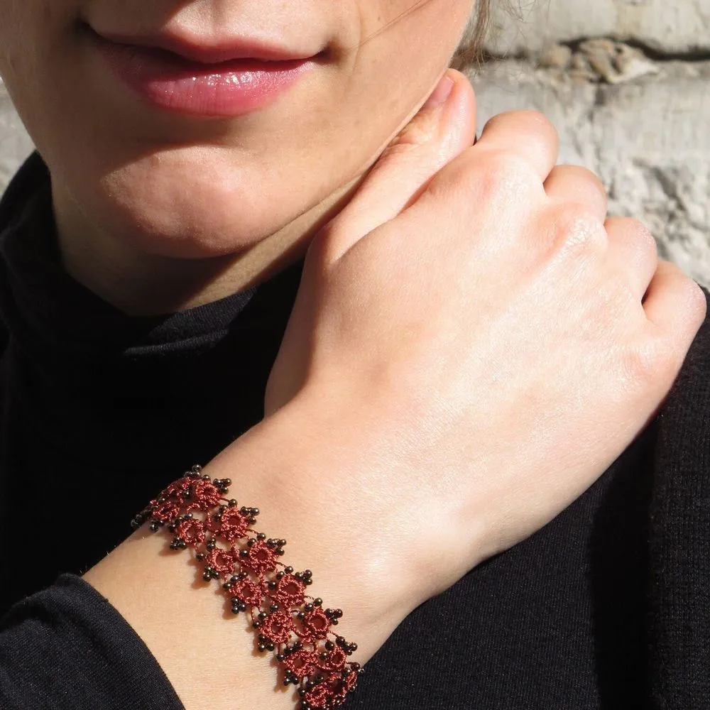 Textile bracelet\" husnu\” - lagoon