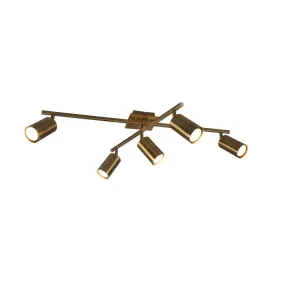 TRIO 612400504 Plafonnier intérieur laiton fumé MARLEY