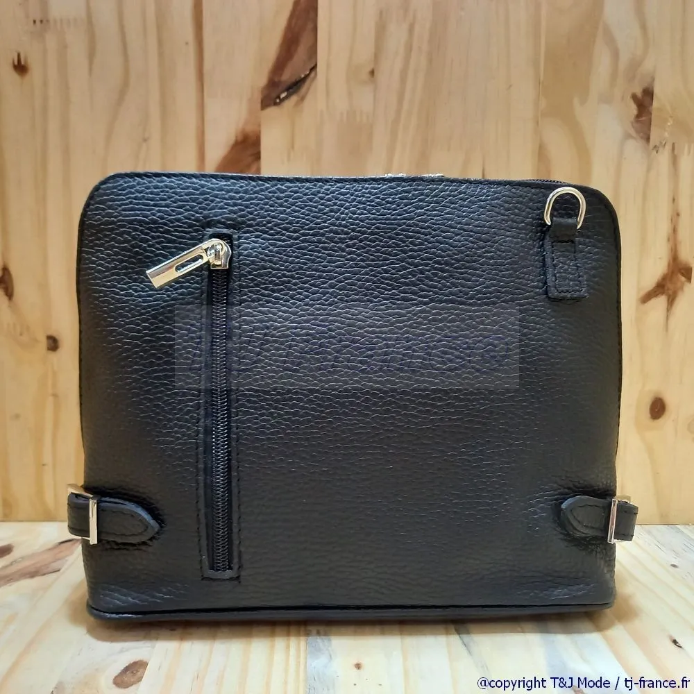 Women's grained cowhide leather crossbody bag by Théa & Julia 1101