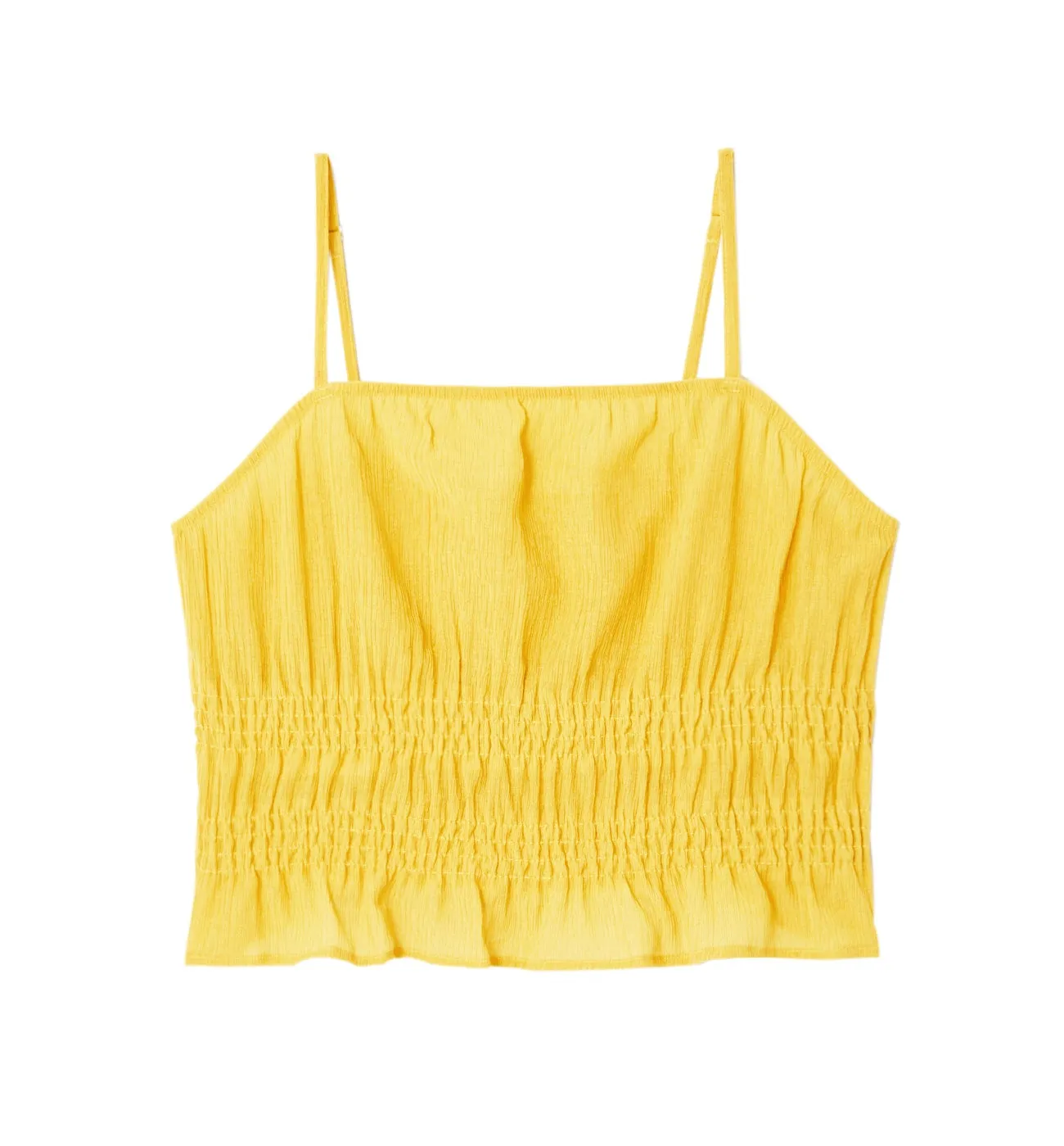 Yellow Green Top with Thin Straps